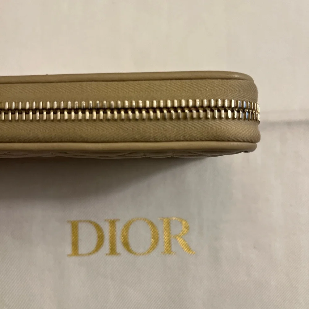 Lady Dior Voyageurs Beige Cannage Wallet